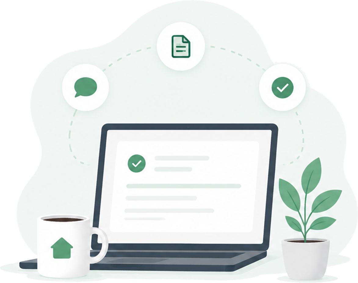 Website process illustration